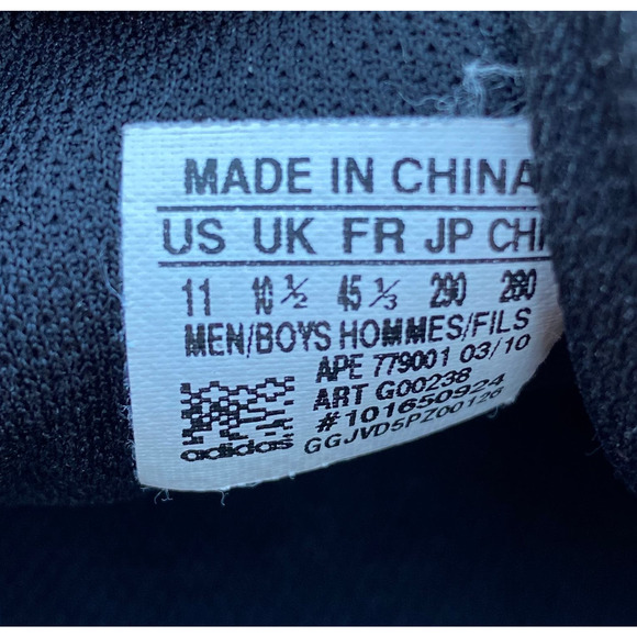 Adidas Men's Ambition Stripe IV White Black Sneaker Shoe Men's size 11  GO0238 - Picture 11 of 11